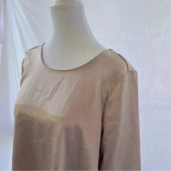Zara Trafaluc Collection rose gold metallic dress with button detail. - Picture 10 of 16